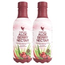 Pentru totdeauna de viață - Aloe Berry Nectar - 90,7% Aloe pur Vera Gel cu mure și mere - fără conservanți - 1L (Pachetul de 2)