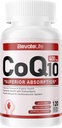 CoQ10-400mg-Softgels cu PQQ, BioPerine & Omega-3, Coenzima Q10 (Ubichinonă) Supliment pentru absorbție ridicată, puternic-Antioxidant, suport inima și energie-Producție, 120 Servings