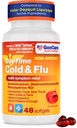 GenCare - Multi Symptom Non Drowsy Daytime Rece & Flu Relief Acetaminofen 325mg, Dextrometorfan HBR 10mg, Fenilefrină HCl 5mg (48 Softgels) Durere non-obicei de formare Relieiver & Nasal Decongestionant