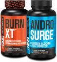Fabrica Jacked Burn-XT Fat Burner termogenic - Appetite Suppressant pentru pierderea in greutate si Androsurge Estrogen Blocker pentru barbati - Testosteron Booster