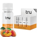 Tru Energy Shot, Extra Power Energy Drink with Natural Caffeine, Green Tea, B Vitamins B3, B6 & Vitamin B12, Zero Sugar & Calories, Keto, Vegan, Gluten Free, Orange Mango, 2 FL OZ Sticle, 12 Pack