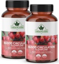 Circulație de sânge 600 mg Supliment - 300 capsule - cu Hawthorne, ghimbir, castan, măcelar, Cayenne, Diosmin