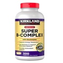 Kirkland Signature Super B- Complex cu Electroliţi, 500 comprimate (2 ambalaj)