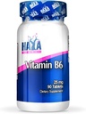 HAYA LABS Vitamina B6 / 25mg. / 90 Tabs. Energie și sistem imunitar sănătos, suport energetic și de performanță, metabolizarea carbohidraților