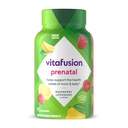 vitrafuzie PreNatal Gummy Vitamine, Raspberry Lemonade Aroma, Prenatal Vitamina Supliment pentru femei cu Folate si DHA, 45 de zile de aprovizionare, 90 Conte