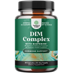 Pure DIM Supliment pentru bărbați cu Bioperine - DIM Estrogen Blocker pentru bărbați pentru echilibru hormonal și sănătate prostată - Complex diindolilmetan testosteron cu Broccoli Florets - 60 capsule