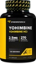 PrimaForce Yohimbine HCl 2,5 mg, 270 capsule - Premium Supliment, Boots Performance, Zero Fillers, non-GMO și gluten gratuit