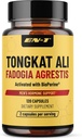 EN-1 Tongkat Ali pentru bărbați (Longjack) Fadogia Agrestis și Tongkat Ali Supliment 1205mg per Serving cu BioPerine, Tongat-ali pentru bărbați - 120 capsule Tonkat-Ali Long Jack