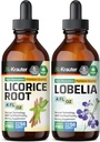 BIO KRAUTER Root Tincture 4 Fl. Oz. & Lobelia Tincture 4 Fl. Oz.