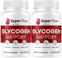 (2 ambalaj) Super Flow Glicogen - SuperFlow Glycogen Support Capsule, Super Flow, Glycogen Support Super Flow Super Flow Super Flycogen Support, Super Flow Glyco Optimizer, 60 capsule timp de 2 luni