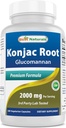 Cele mai bune naturale Konjac Root 2000mg, 180 Conte