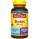 Natura Biotin 1000 mcg Softgels, Biotin Vitamine Supliment alimentar, Suporturi sănătoase păr & piele, 120 Softgels, 120 de zile de aprovizionare