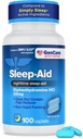 GenCare - Ajutor pentru somn Difenhidramină HCL 25mg Capse albastre (100 caplete) - Neobicei Formarea pastile de dormit pe timp de noapte pentru adulți pentru a cădea mai repede somn și somn mai adânc prin ajutorul de somn de noapte