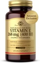 Solgar Vitamina E 268 mg (400 UI), 360 Alpha Softgels - Antioxidant natural, Skin & Immune System Support - Vitamina natural-sursa E - Gluten gratuit, lactate gratuit - 360 Serviri