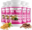 GreeNatr Herbal Menopause Complex de suport pentru Flashuri fierbinți, Sweats Night & Mood Swings Relief. Promovează nivelurile de hormon echilibrat - negru Cohosh, Dong Quai, Licorice Root & Kelp frunze (6 sticle)