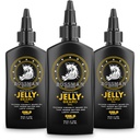 Bossman Jelly Barbă ulei pentru bărbați - 3 pachet (12 oz în total, aur Scent) 