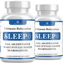 Relaxare Sleep Aid, Natural non-Habit Forming, Supliment de somn dezvoltat pentru a sprijini pentru mai mult timp și somn mai bun, Mușețel, Magneziu, Melatonină, Ashwagandha, GABA, Drug-Free (120 Conte)