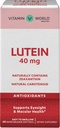 Vitamina World Lutein 40mg 60 Rapid de eliberare Softgels, Eye Health, Vision, Antioxidant