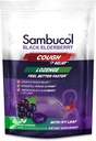 Sambucol Black Elderberry Cough Relief Lozenges - Drops de tuse pentru adulți, Sambucus Elderberry Lozenges, cu Ivy Leaf, Cough & Mucus Relief, Immune Support, Berry Eucalipt - 24 Conte, 1 Pack