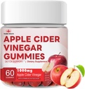 YiLing Improved Sour-Sweet Taste Apple Cider Vinegar Gummies - 1000mg -Formulated to Support Immune Health Normal Energy Levels & Gut Health- Apple Flavor Gummies Enriched B12 / B6 / Beetroot