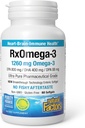 Factori naturali RxOmega-3, Suport natural pentru sanatatea inimii cu DHA și EPA, Supliment alimentar zilnic, 60 Softgels
