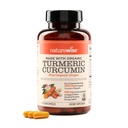 NatureWise Curcumin Turmeric 2250 mg - 95% Curcuminoide & BioPerine Black Pepper Extract pentru absorbţie avansată - Suport zilnic comun şi imun de sănătate - Vegan, non-GMO, 90 Conte[30-zi de aprovizionare]