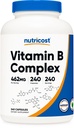 Nutricost Vitamina B Complex 462mg, 240 capsule - cu vitamina C - Complex energetic