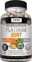 Kaya Naturals Platinum - Natural Made Bioperine, Glucosamine, Turmeric cu Boswellia, Sanatos Antioxidant Properties, Curcumina Turmerica 1334mg - 60 capsule