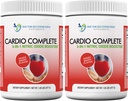 Cardio Complete - Suplimentul de suport pentru inima pulbere - 3-in-1 Nitriți oxid Booster cu 5000 L-Arginină, 1000mg L-Citrulină, și Hawthorn Berry, 2 Pack