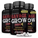 Laboratoare justificate (3 Pack Savage Grow Max 1600MG Advanced Men's Heath Formula180 Capsule