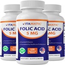 Vitamatic Folic Acid 5mg (5000 mcg) 