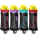 NewTrition® Extra Force Energy Shots 1.7 fl oz (Pachet de 24, 4 arome) - 250mg Cafeina cu vitamine B & Amino Acids, Zero-Zo Zahar-Free Calorie Vitamine Energy Drink for Focus & Endurance (Mixed-1)