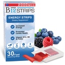 Essential Source 2.000 mcg Methylcobalamin Vitamina B12 Stripuri sublinguale de energie Biotin, B6, 5-MTHF L-Oxfolat 
