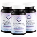 Relumins Advance White Active Glutatione Complex - Doza Max 900 mg Glutatione cu 6X Boosters, ALA & NAC - Anti-Aging Skin Brightening Supliment - 60 Capace x 3 Flacoane