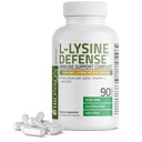 Bronson L-Lysine Defense Immune Support Complex 1500 MG L-Lysine Plus Olive Leaf, Usturoi, Vitamina C și Zinc - Non-GMO, 90 Capsule vegetariene