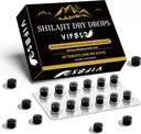 Silajit Dry Drops, Shilaj Supliment, 36000 Mg Organic Shilajit Potenta maxima, Energie Booster, Aur Grad Natural Shilaj pentru suport energetic, 1 pachet de 60 Conte