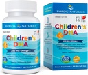 Natural Nordic pentru copii DHA 250 mg Masticabile, Căpşuni, 180 ct