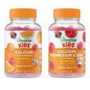 Calciu de viață cu vitamina D Copii + Calciu Magneziu & Zinc Copii, Gume Bundle - mare Tasting, Suplimentul de vitamine, Gluten gratuit, OMG gratuit, Gummy mestecabil