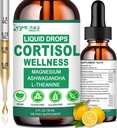 Suplimente de cortizol pentru femei si barbati, 16-in-1 Reductor de cortizol Detoxifiere Manager w. Magneziu, Ksm-66 Ashwagandha, L-Theanină, Rhodiola, Fosfatidilserină pentru Cortisolul de Jos, Recess Mood, Focus Support