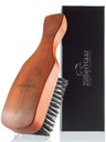ZilberHaar Major Hair & Barbă Perie pentru bărbați - Bristles și Pearwood - Toate tipurile de barbă și păr - Made in Germany
