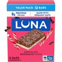 LUNA Bar - Ciocolata Peppermint Stick Flavor - Snack Bars - non-GMO - Gluten-Free Proteine Baruri - Made with Organic Oats (12 Pack)