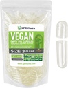 XPRS Nutra Dimensiune 3 Capsule goale - 1000 Conte clar capsule Vegan gol - Pastile vegetariene - capsule vegetale DIY Umplere - Capace Veggie Pilula