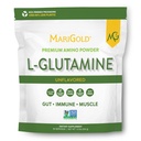 MariGold Pure L-Glutamine Powder - Sanatos Gut, Imun, și suport muscular, Non-GMO, Gluten Free, Soy & Allergen Free (5g / 5000 mg per Serving)