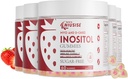 Inozitol Gumies, Inozitol Supliment cu Myo-Inositol & D-Chiro Inositol + vitamina D3, Ideal 40:1 Raport, cu magneziu Glycinate 400mg, Suportă ciclu regulat pentru femei, Vegan, 5 ambalaj