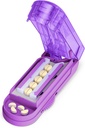 One PIX Pill Cutter Splitter pentru pastile mici și mici, pastile multiple tăiere la un moment dat în jumătate cu lama de oțel inoxidabil Ascuns, violet