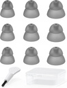 Domes de ajutor auditiv - Dublu strat închis tip Power Dome pentru Resound SureFit RIC și Open Fit BTE audiere amplificator Sfaturi ureche accesorii cu caz de transport (Pachet de încercare 9pcs)