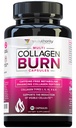Multi Colagen Burn: Multi-Type Hidrolyzed Proteine Peptide cu acid hialuronic, vitamina C, SOD B Dimpless, Tipurile I, II, III, V și X, Cafeina-Free (capsulele nearomatizate)