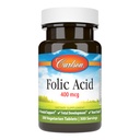 Carlson - Acid folic, 400 mcg, oferă suport prenatal important, Dezvoltare fetală, 300 comprimate