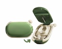 MURRI&MURRDI Splitter Pilula mica, Portable Medicine Cutter pentru buzunar sau geanta - Vitamine, tablete, medicamente (verde)
