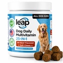 Multivitamine și suplimente pentru câini - ulei de krill, Omega 3,6,9, pre-probiotice, vitamine esențiale, pentru articulații Hip &, Skin & Coat, Digestive, Suport pentru imunitate (90 Chews)